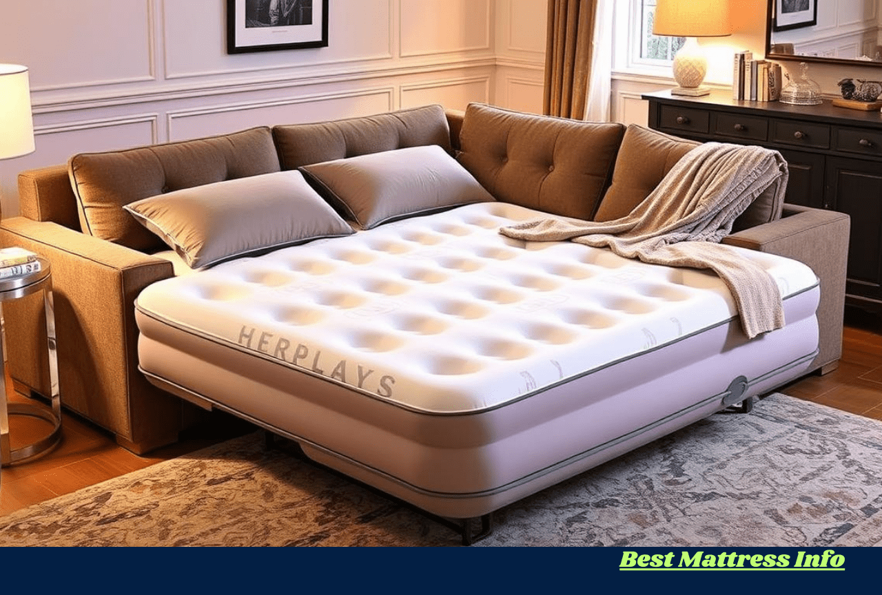 queen sleeper sofa with inflatable mattress