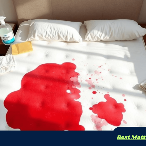 how to get blood out of mattress