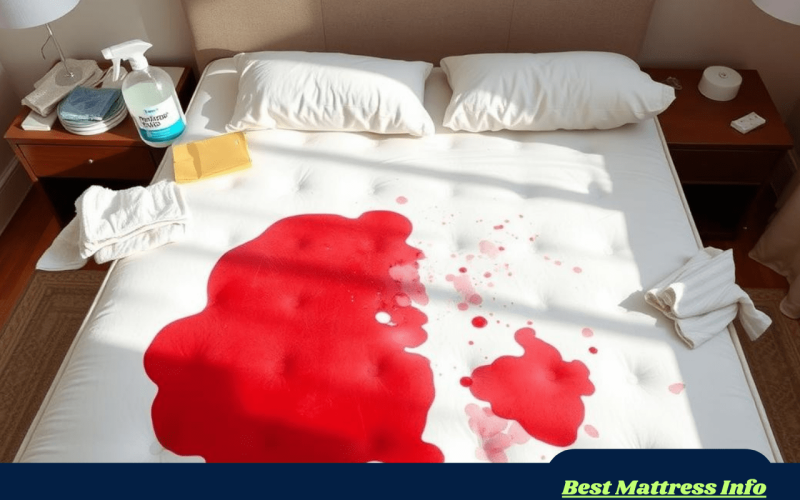 how to get blood out of mattress