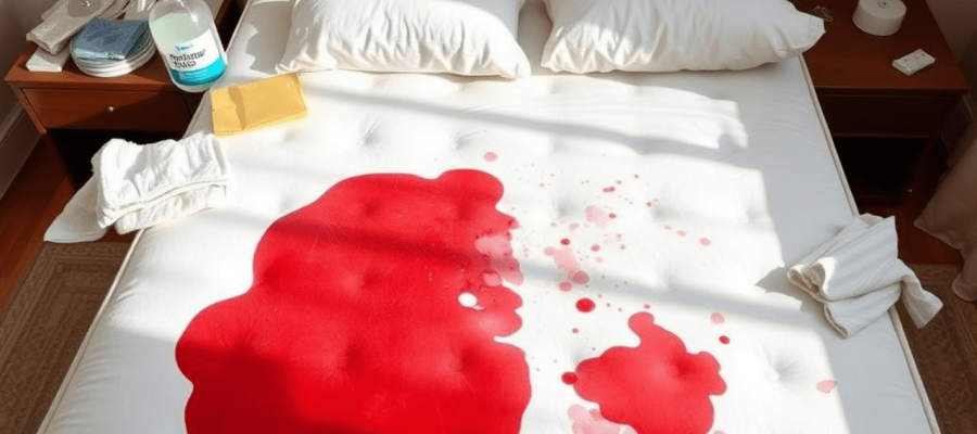 how to get blood out of mattress