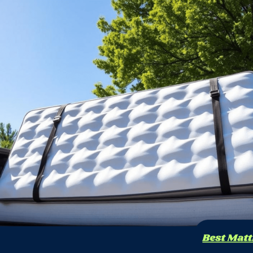 full size mattress in pickup truck