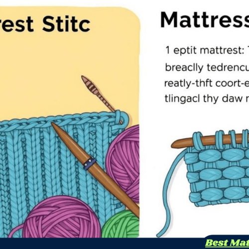 how to mattress stitch 2 cast off edges